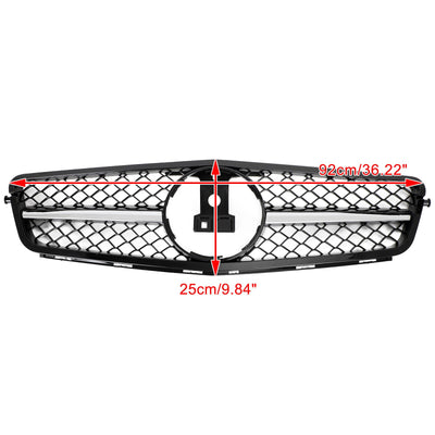 Calandre Avant Chrome Mercedes Classe C W204 2008-2014 - vue de profil - Becquet Voiture