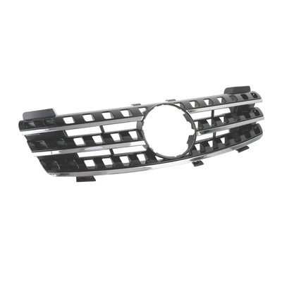 Calandre Avant Chrome Noir Mercedes ML W164 2005-2008 - installé sur véhicule 2 - Becquet Voiture