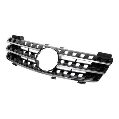 Calandre Avant Chrome Noir Mercedes ML W164 2005-2008 - vue de trois-quarts 2 - Becquet Voiture