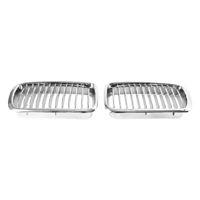 Calandre Avant Chromée 2 Pièces BMW Série 7 E38 1994-2001 - vue de dessus - Becquet Voiture