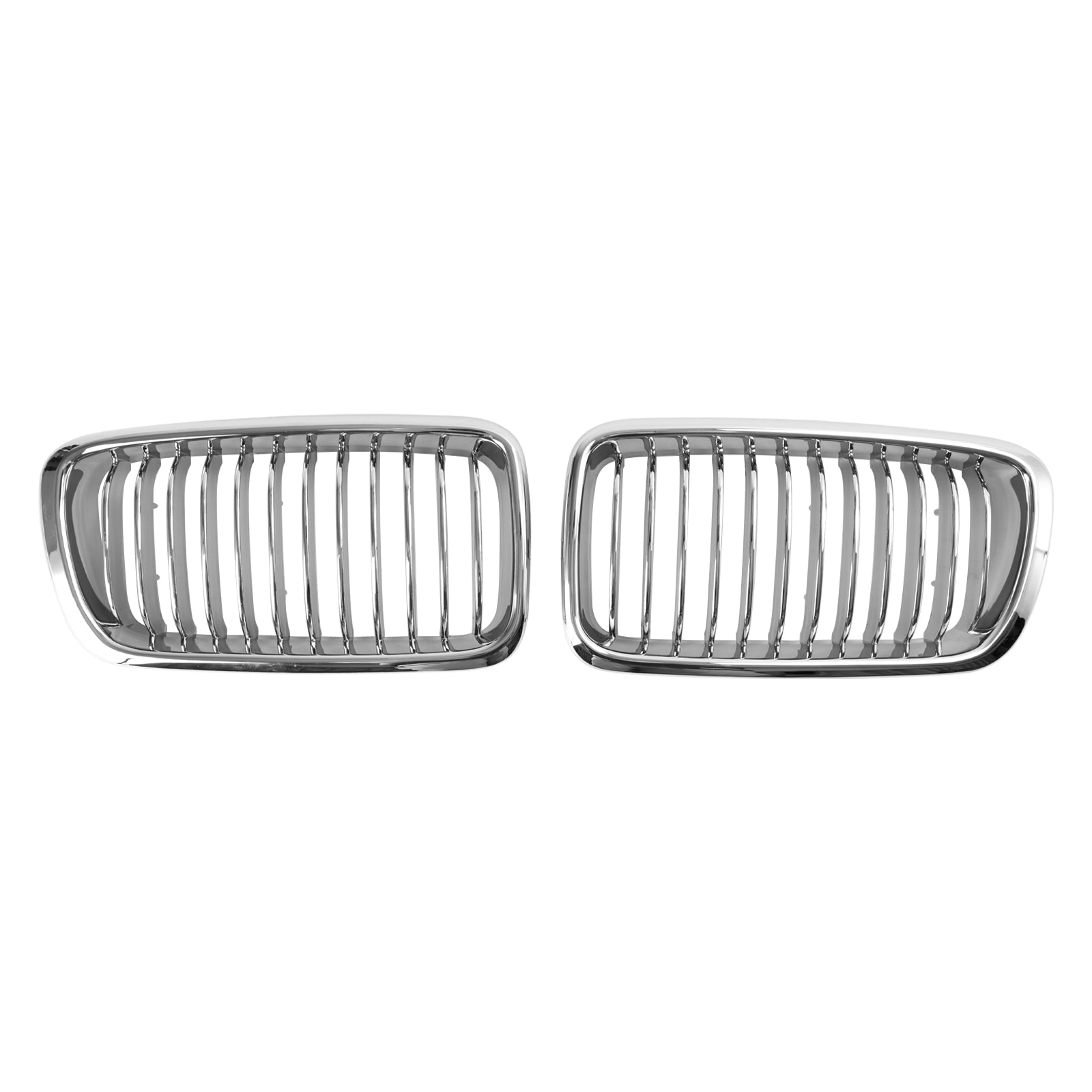 Calandre Avant Chromée 2 Pièces BMW Série 7 E38 1994-2001 - vue de face - Becquet Voiture