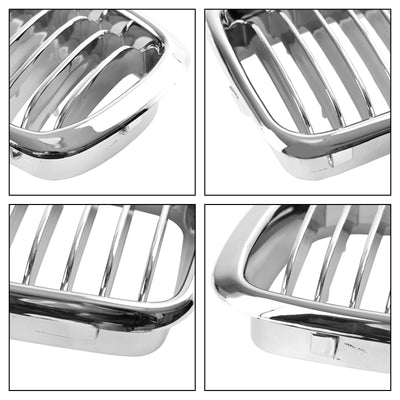 Calandre Avant Chromée 2 Pièces BMW Série 7 E38 1994-2001 - vue de profil 2 - Becquet Voiture