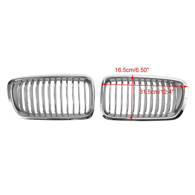 Calandre Avant Chromée 2 Pièces BMW Série 7 E38 1994-2001 - vue rapprochée - Becquet Voiture