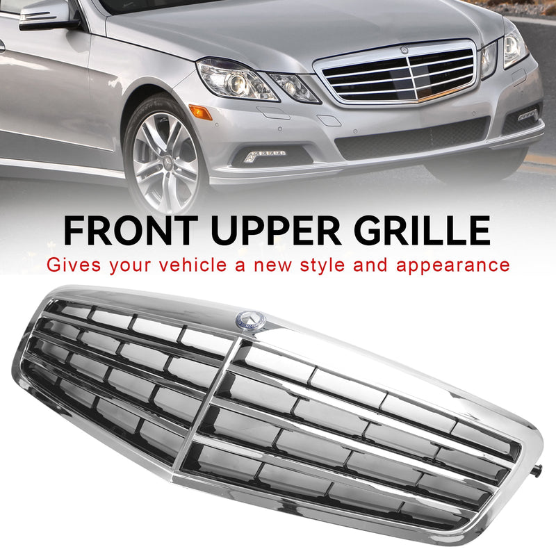 Verchromter Kühlergrill Mercedes E-Klasse W212 2010–2013 - Studio-Packshot - Becquet Voiture