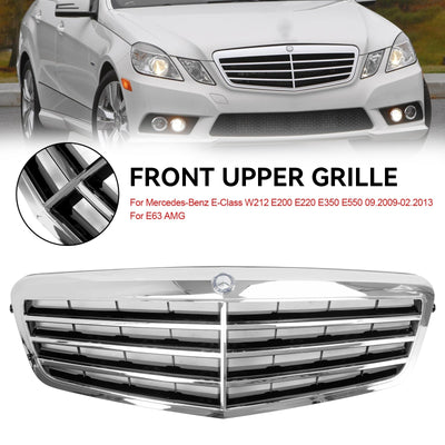 Calandre Avant Chromée Mercedes Classe E W212 2010-2013 - vue de face - Becquet Voiture