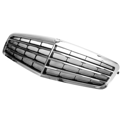 Calandre Avant Chromée Mercedes Classe E W212 2010-2013 - vue de profil - Becquet Voiture