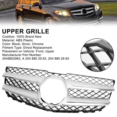 Calandre Avant Chromée Supérieure Mercedes GLK X204 2013-2015 - vue arrière - Becquet Voiture