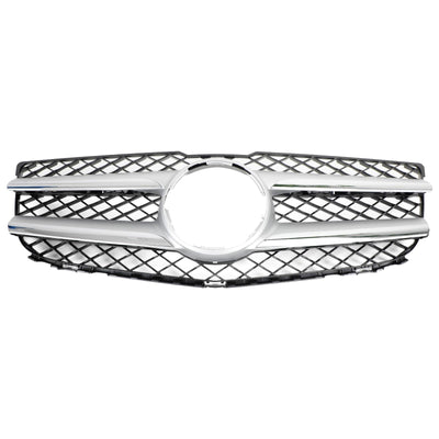 Calandre Avant Chromée Supérieure Mercedes GLK X204 2013-2015 - vue de dessus - Becquet Voiture