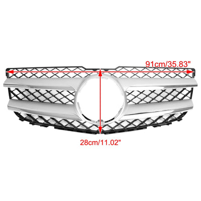 Calandre Avant Chromée Supérieure Mercedes GLK X204 2013-2015 - vue de profil - Becquet Voiture