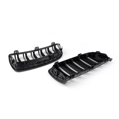 Calandre Avant Double Lame Noir Brillant BMW E90 Berline Wagon 2004-2007 - vue de face 2 - Becquet Voiture