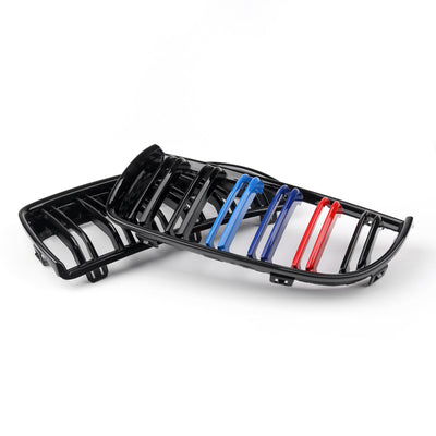 Calandre Avant Double Lamelles BMW E90 Berline Wagon 2004-2007 - vue de face - Becquet Voiture