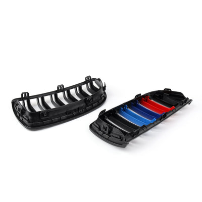Calandre Avant Double Lamelles BMW E90 Berline Wagon 2004-2007 - vue de profil - Becquet Voiture