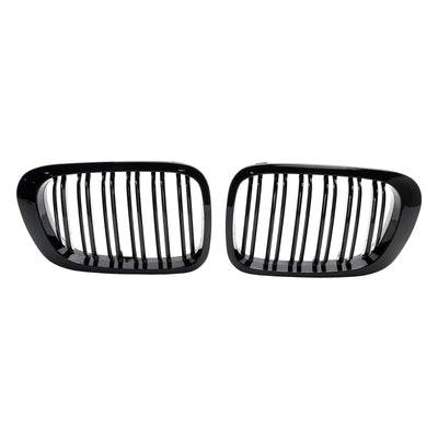 Calandre Avant Double Ligne Noir Brillant BMW E46 Coupé Cabriolet 1998-2001 - en situation - Becquet Voiture