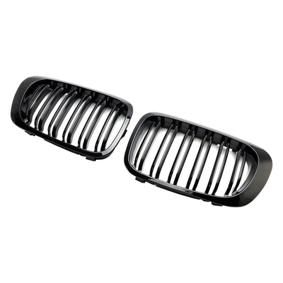 Calandre Avant Double Ligne Noir Brillant BMW E46 Coupé Cabriolet 1998-2001 - vue arrière 2 - Becquet Voiture