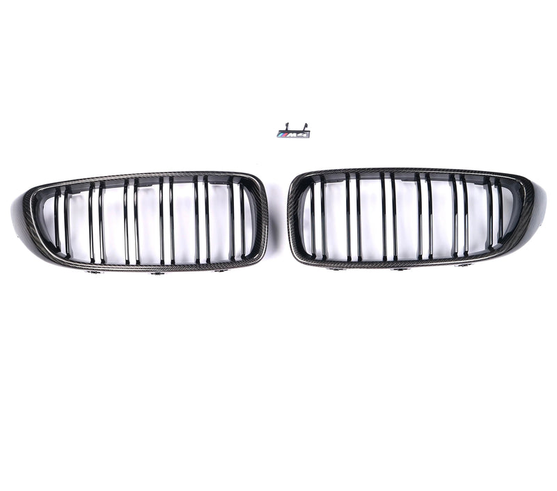 Calandre Avant Fibre Carbone BMW F80 F82 F83 - vue de face - Becquet Voiture