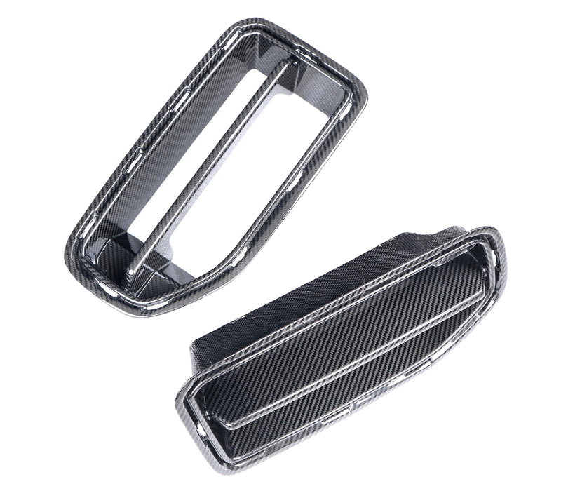 Carbon Fiber Front Grille BMW G87 M2 - rear view - Becquet Voiture