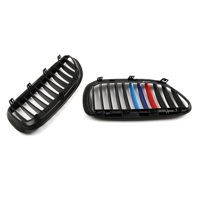 Calandre Avant M-Color Noir Brillant BMW E63 E64 645i 650i M6 - en situation - Becquet Voiture