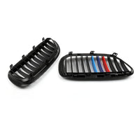 M-Color Kühlergrill Schwarz glänzend BMW E63 E64 645i 650i M6 - am Fahrzeug montiert - Becquet Voiture