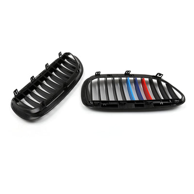 Calandre Avant M-Color Noir Brillant BMW E63 E64 645i 650i M6 - installé sur véhicule - Becquet Voiture