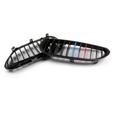 Calandre Avant M-Color Noir Brillant BMW E63 E64 645i 650i M6 - vue de dessus - Becquet Voiture
