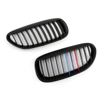 M-Color Kühlergrill Schwarz glänzend BMW E63 E64 645i 650i M6 - Nahansicht - Becquet Voiture