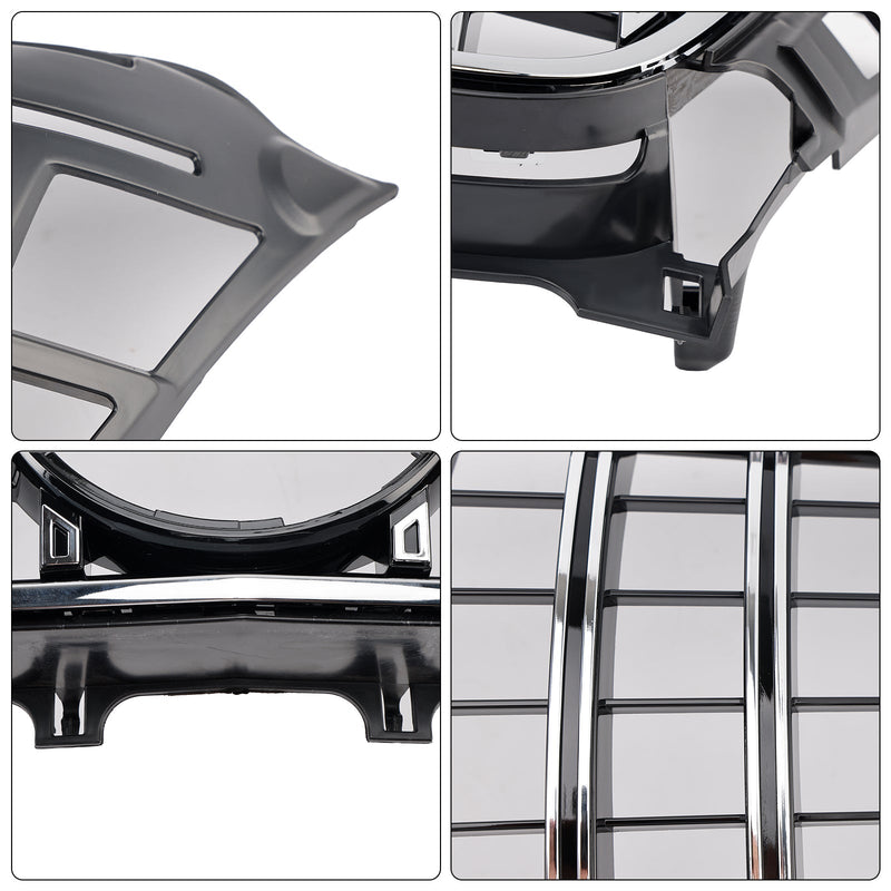 Frontgrill Mercedes-Benz W218 CLS 2011–2014 ABS Schwarz - am Fahrzeug montiert - Becquet Voiture