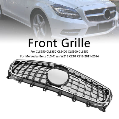 Calandre Avant Mercedes-Benz W218 CLS 2011-2014 ABS Noir - vue de profil - Becquet Voiture