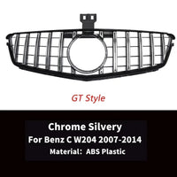 Calandre Avant Mercedes Classe C W204 Look GT - vue de dessus - Becquet Voiture