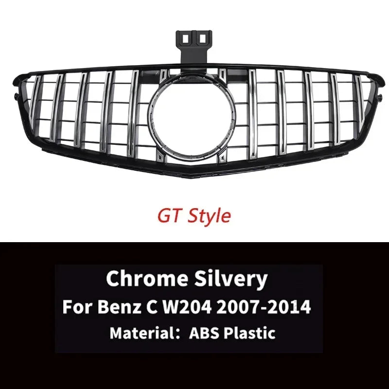Calandre Avant Mercedes Classe C W204 Look GT - vue de dessus - Becquet Voiture