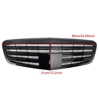 Calandre Avant Mercedes Classe S W221 Noir Brillant 2010-2013 - vue arrière - Becquet Voiture