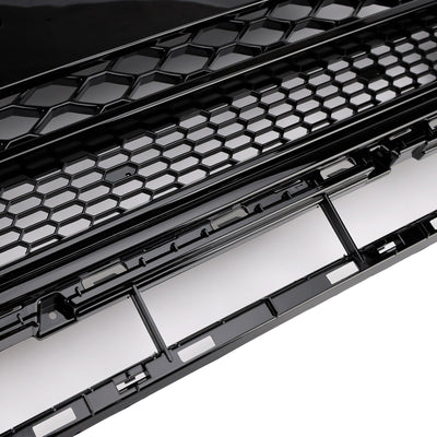 Calandre Avant Nid d'Abeille Noir Brillant Audi Q5 2013-2017 - en situation - Becquet Voiture