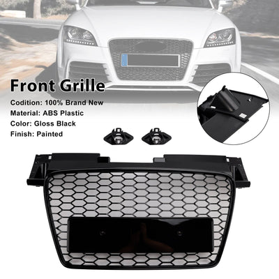 Calandre Avant Nid D'Abeille RS Audi TT TTS 2006-2014 Noir - détail du montage - Becquet Voiture