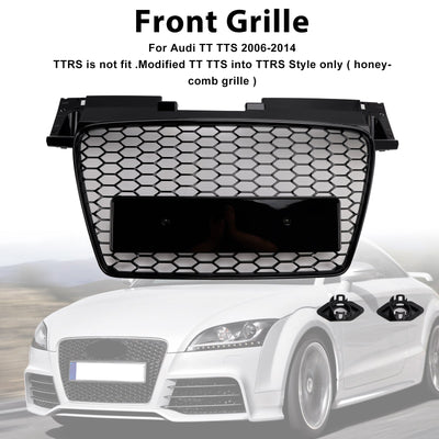 Calandre Avant Nid D'Abeille RS Audi TT TTS 2006-2014 Noir - installé sur véhicule - Becquet Voiture