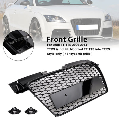 Calandre Avant Nid D'Abeille RS Audi TT TTS 2006-2014 Noir - vue arrière - Becquet Voiture