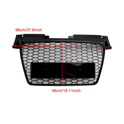 Calandre Avant Nid D'Abeille RS Audi TT TTS 2006-2014 Noir - vue de profil - Becquet Voiture