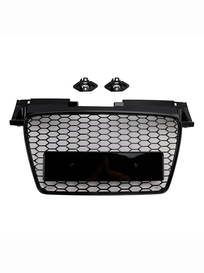 Calandre Avant Nid D'Abeille RS Audi TT TTS 2006-2014 Noir - vue de trois-quarts 2 - Becquet Voiture