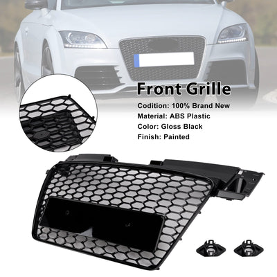 Calandre Avant Nid D'Abeille RS Audi TT TTS 2006-2014 Noir - vue de trois-quarts - Becquet Voiture