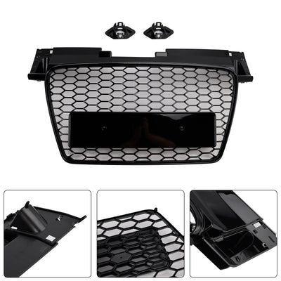 Calandre Avant Nid D'Abeille RS Audi TT TTS 2006-2014 Noir - vue rapprochée - Becquet Voiture