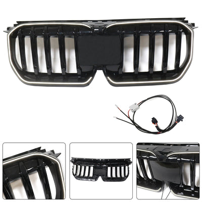 Calandre Avant Noir Brillant BMW X1 U11 U12 2023-2024 - détail du montage - Becquet Voiture