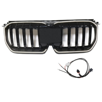 Calandre Avant Noir Brillant BMW X1 U11 U12 2023-2024 - vue arrière 2 - Becquet Voiture