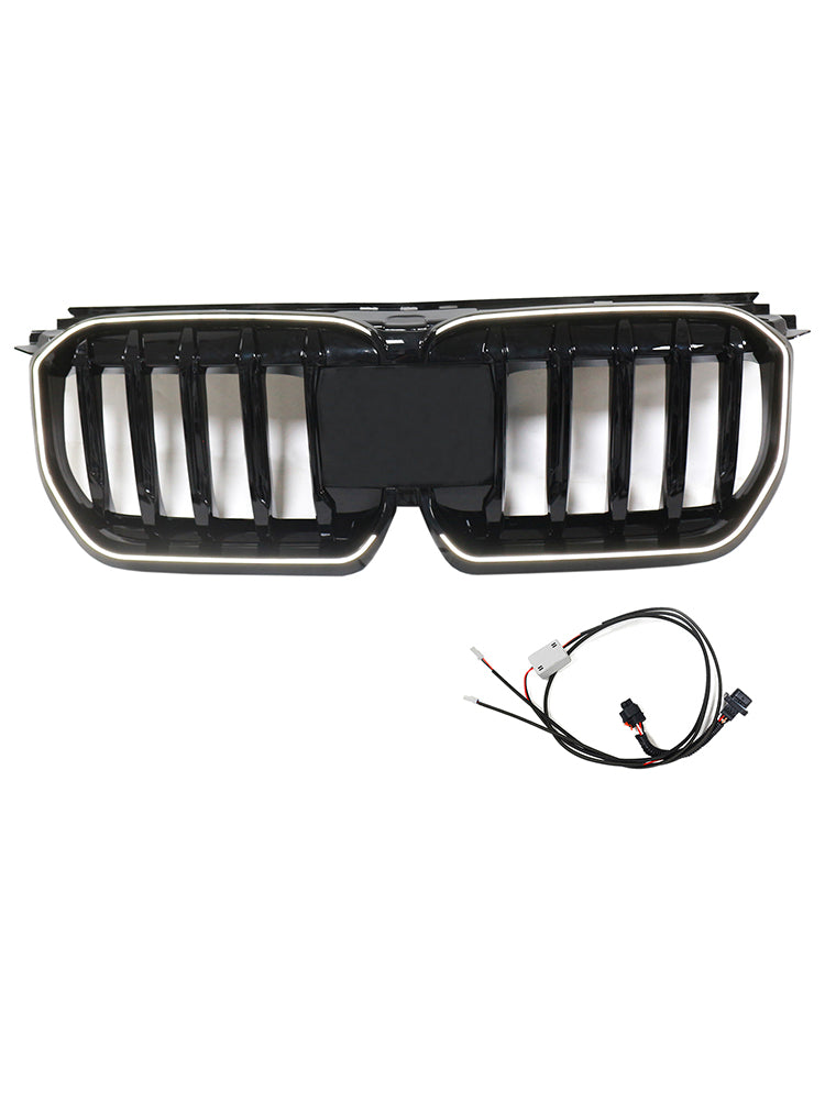Calandre Avant Noir Brillant BMW X1 U11 U12 2023-2024 - vue de face - Becquet Voiture