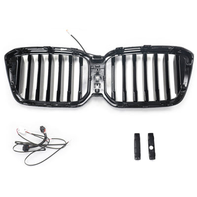 Calandre Avant Noir Brillant BMW X3 G01 X4 G02 2022-2025 - détail du montage - Becquet Voiture