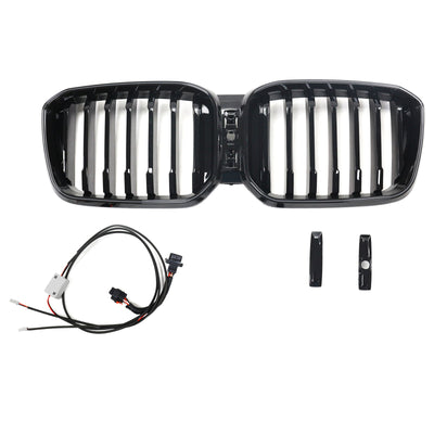 Calandre Avant Noir Brillant BMW X3 G01 X4 G02 2022-2025 - vue de face 2 - Becquet Voiture