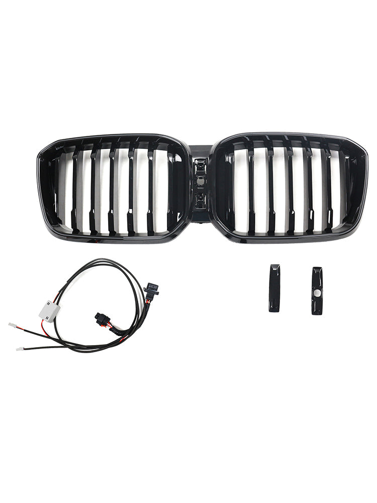 Calandre Avant Noir Brillant BMW X3 G01 X4 G02 2022-2025 - vue de face - Becquet Voiture
