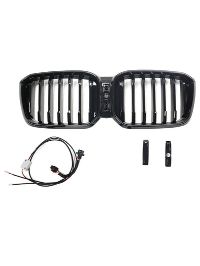 Calandre Avant Noir Brillant BMW X3 G01 X4 G02 2022-2025 - vue de face - Becquet Voiture
