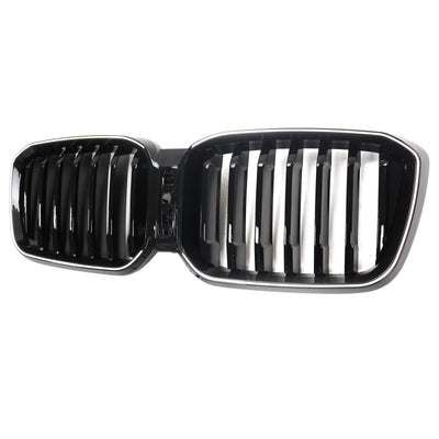 Calandre Avant Noir Brillant BMW X3 G01 X4 G02 2022-2025 - vue de profil 2 - Becquet Voiture