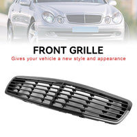 Kühlergrill Schwarz Glänzend Mercedes E-Klasse W211 2002-2006 - Rückansicht - Becquet Voiture