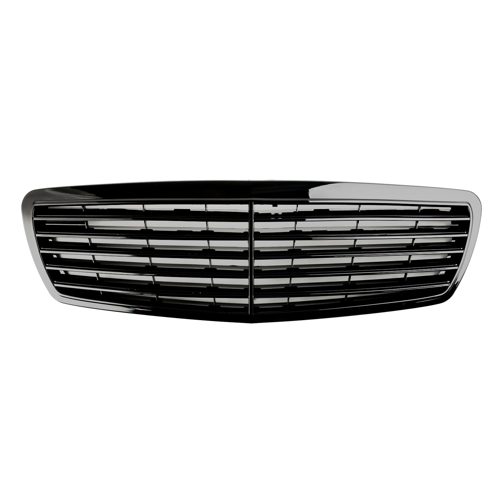 Calandre Avant Noir Brillant Mercedes Classe E W211 2002-2006 - vue de face - Becquet Voiture