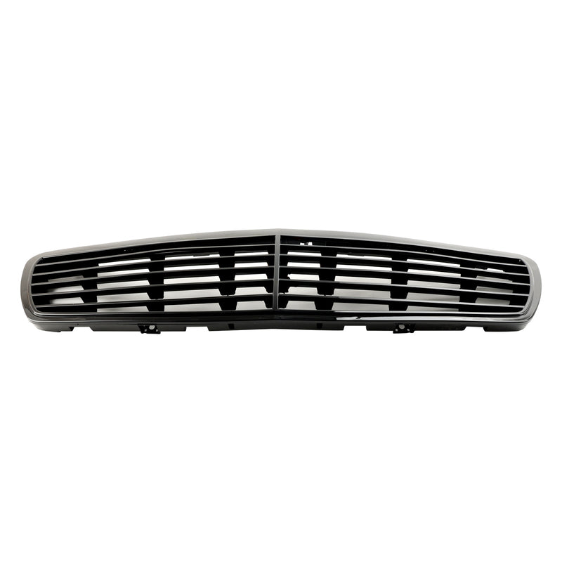 Kühlergrill Schwarz Glänzend Mercedes E-Klasse W211 2002-2006 - Dreiviertelansicht - Becquet Voiture