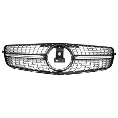 Calandre Avant Noir Chrome Mercedes Classe C W204 2008-2014 - vue arrière 2 - Becquet Voiture